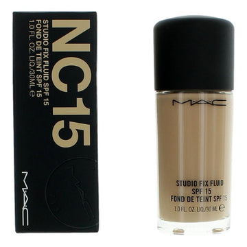 MAC Studio Fix Fluid by MAC, 1 oz Foundation SPF15- NC15