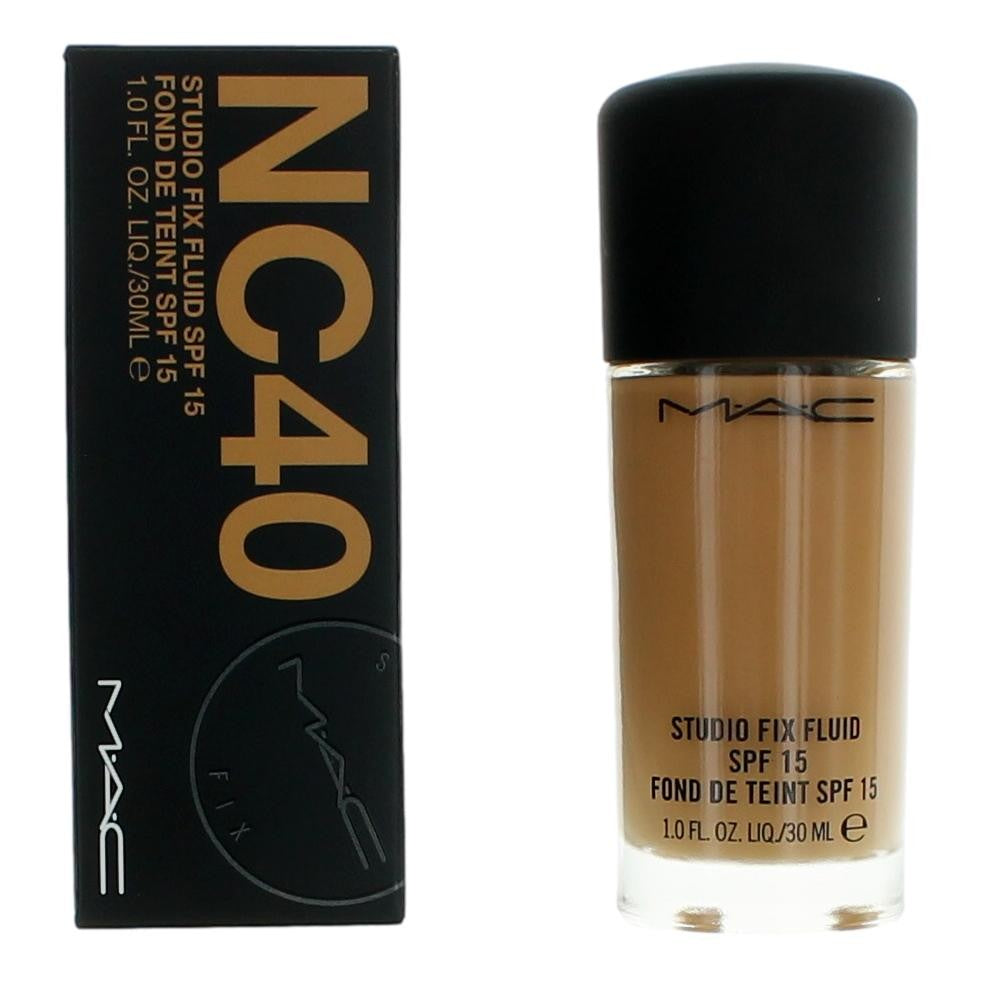 MAC Studio Fix Fluid by MAC, 1 oz Foundation SPF15- NC40