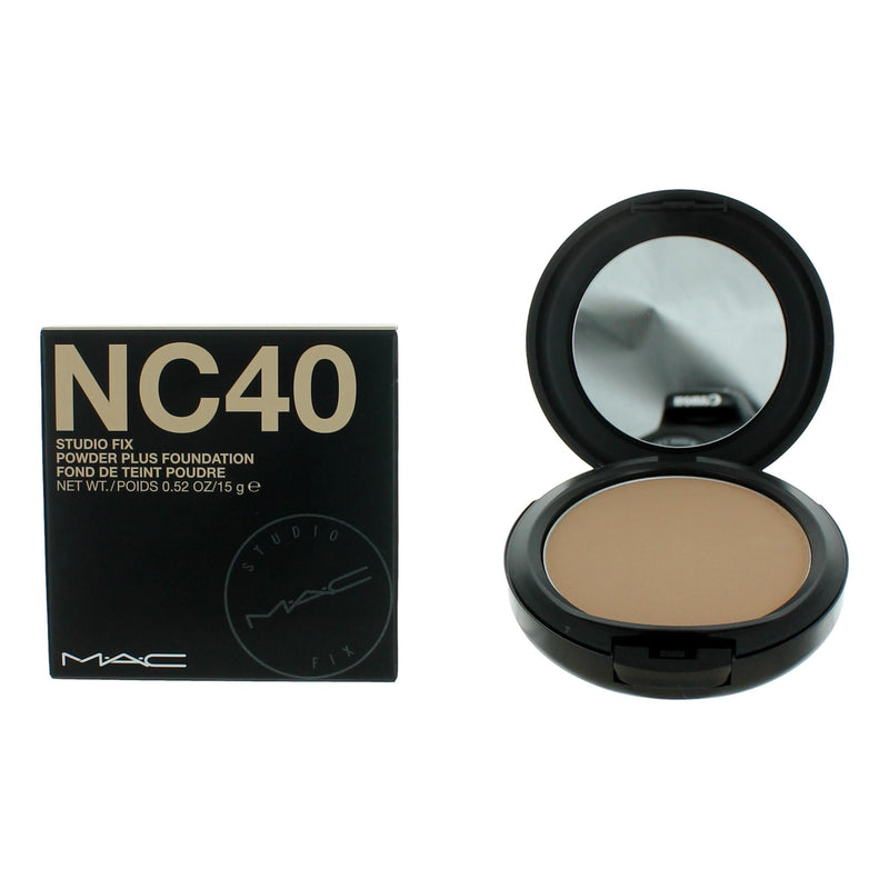 MAC Studio Fix Powder Plus Foundation by MAC, .52 oz Powder Foundation - NC40