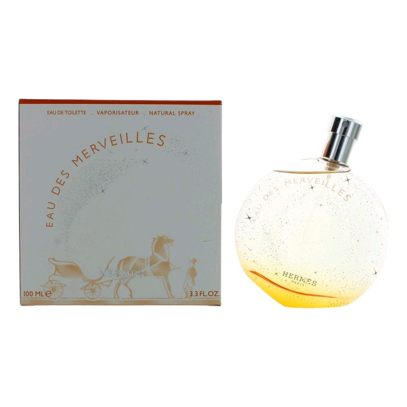 Eau Des Merveilles by Hermes, 3.3 oz EDT Spray for Women