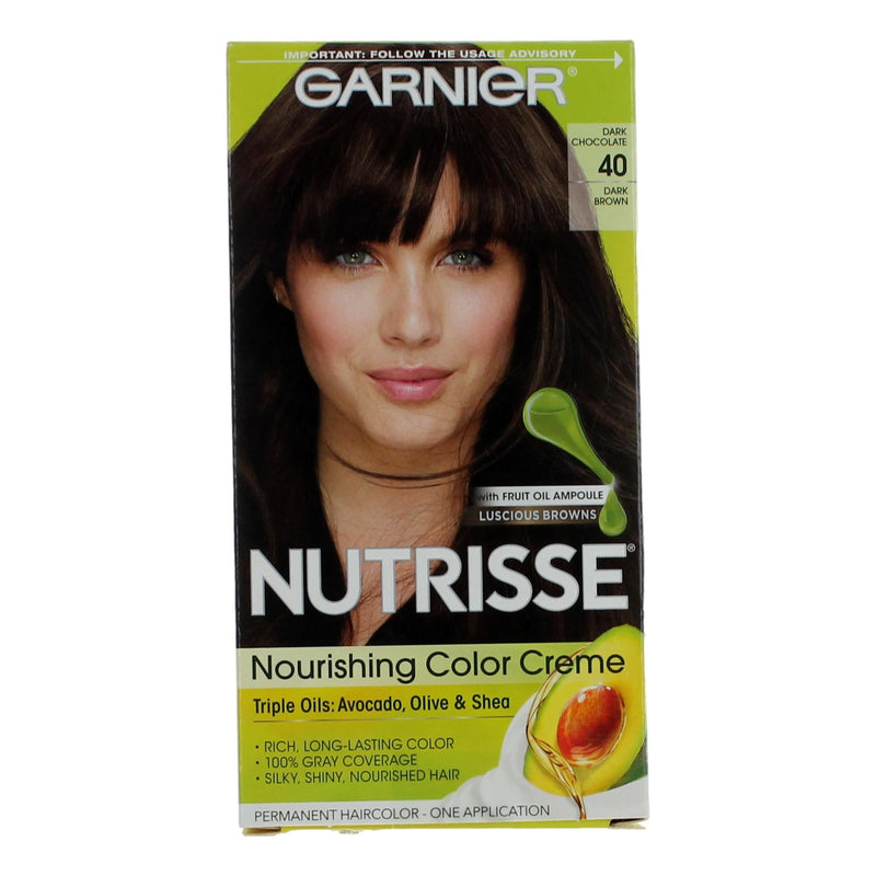 Garnier Hair Color Nutrisse Coloring Creme by Garnier, Hair Color- Dark Chocolate 40