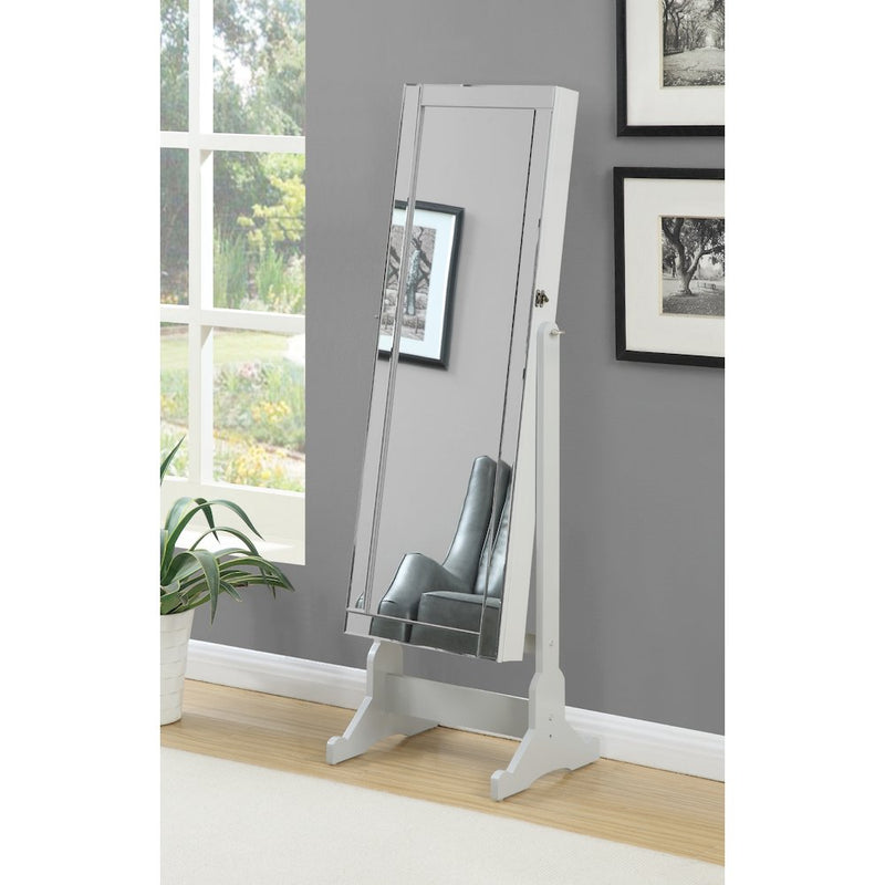 Yvonne Storage Jewelry Cheval Mirror Grey