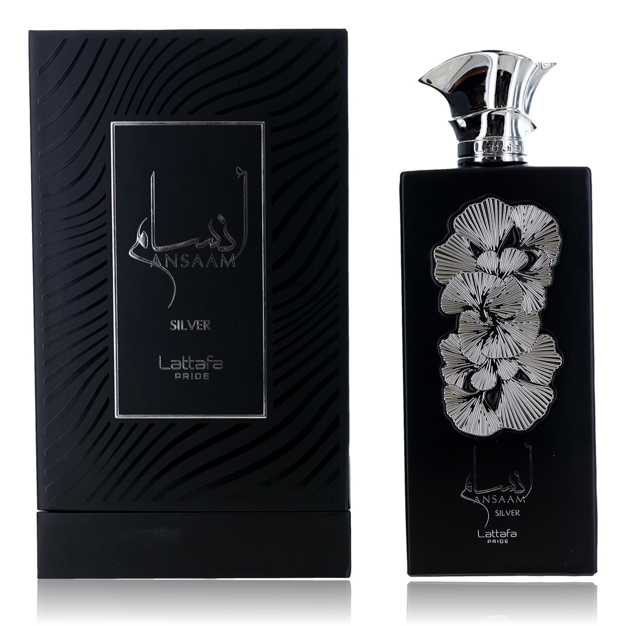 Ansaam Silver by Lattafa, 3.4 oz EDP Spray for Unisex