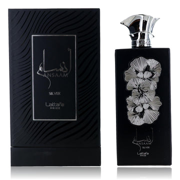 Ansaam Silver by Lattafa, 3.4 oz EDP Spray for Unisex