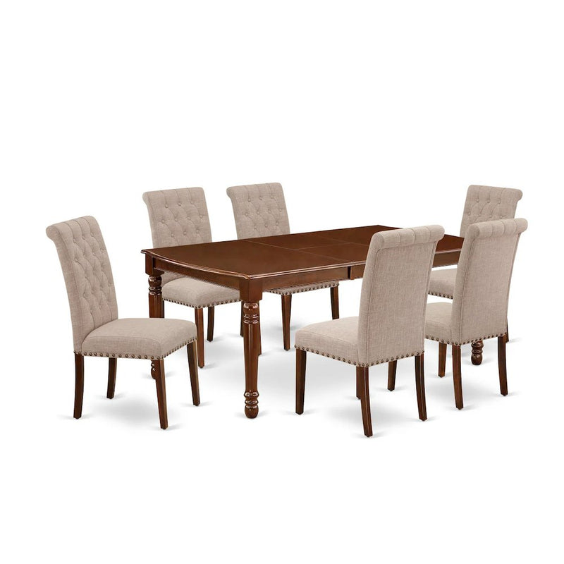 Dining Room Set Mahogany, DOBR7-MAH-04