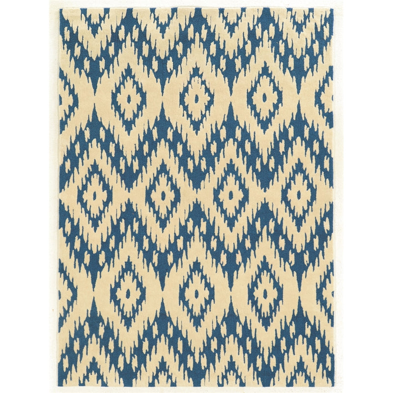 Trio Samu Blue & Ivory 5x7, Rug