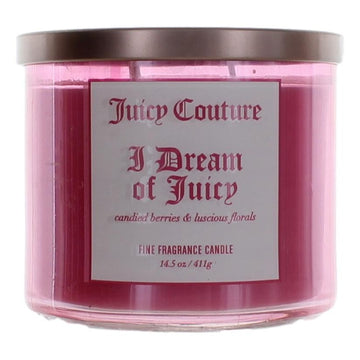 Juicy Couture 14.5 oz Soy Wax Blend 3 Wick Candle- I Dream Of Juicy