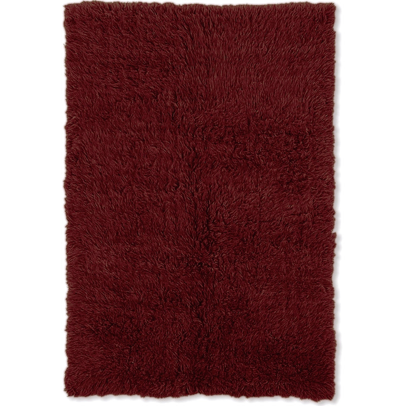 3A Flokati 2000gr Burgundy 9x12, Rug