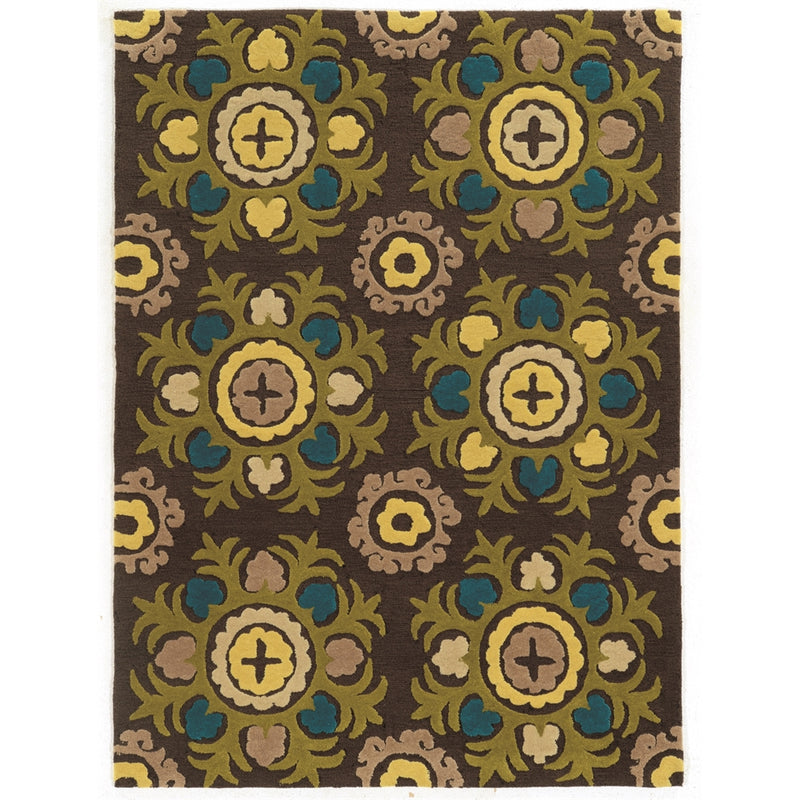 Trio Suzanni Chocolate & Multi 8x10, Rug