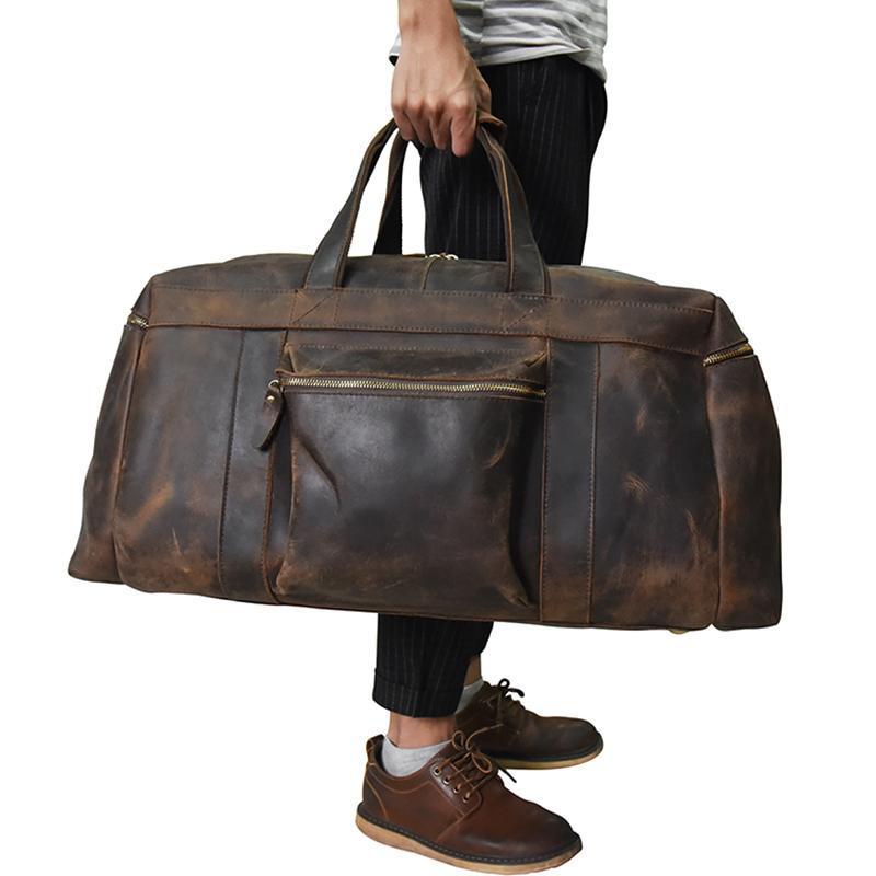 The Colden Duffle Bag | Large Capacity Leather Weekender