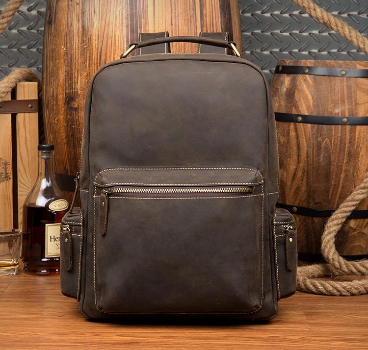 The Langley Backpack | Genuine Vintage Leather Backpack