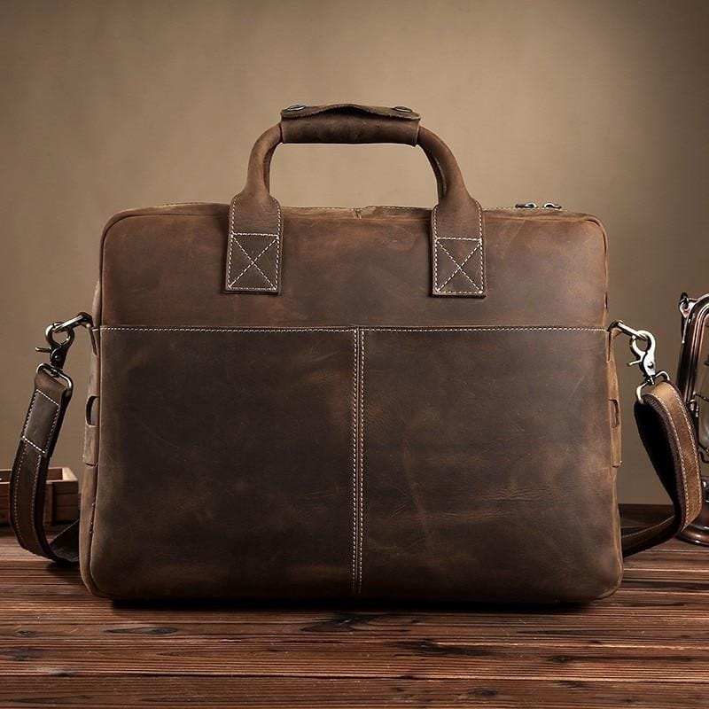 The Welch Briefcase | Vintage Leather Messenger Bag