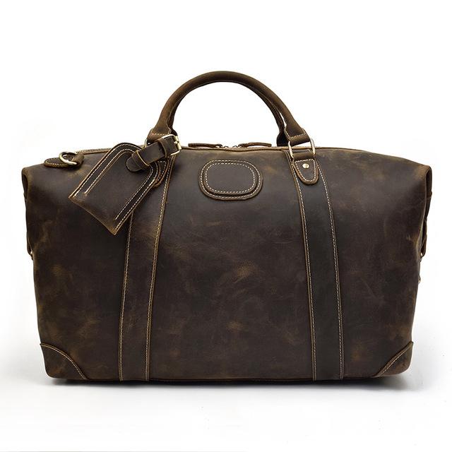 The Eira Duffle Bag | Vintage Leather Weekender