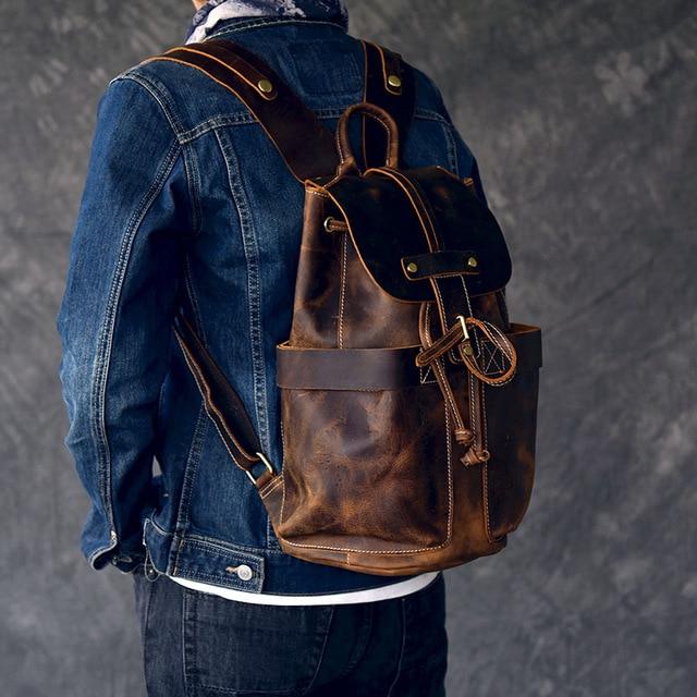 The Olaf Rucksack | Vintage Leather Travel Backpack