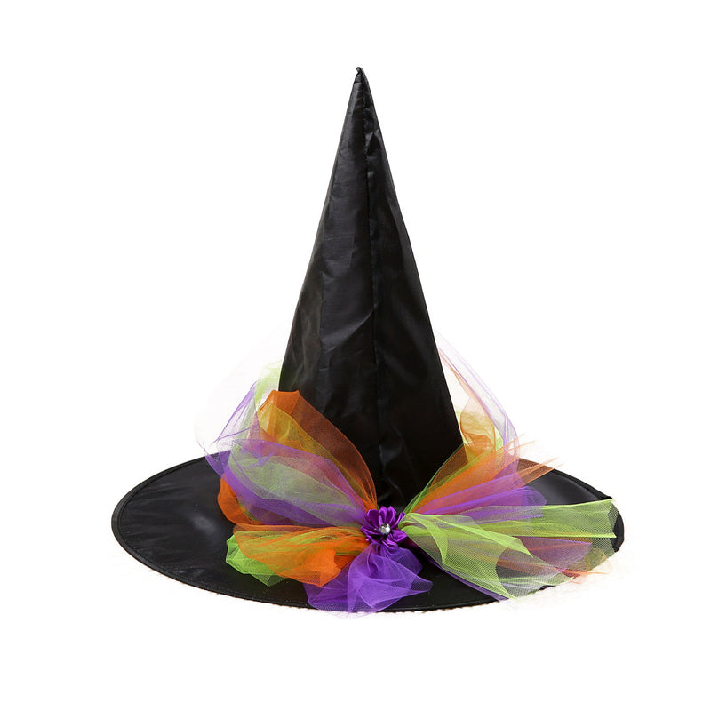 Children’s Halloween Witch Cosplay Hat Skirt Wings 1-Piece Sets