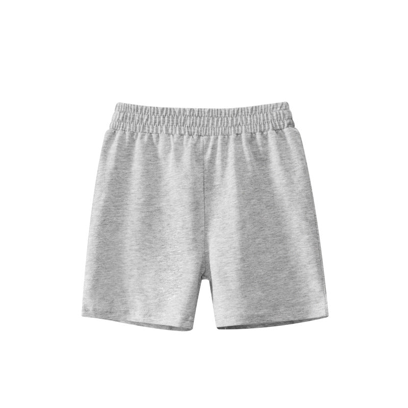 Baby Boy Solid Color Mid Pants In Summer