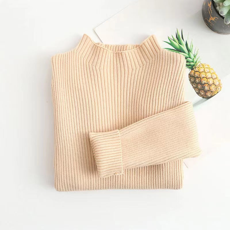 Kids Solid New Arrival Knit Sweater