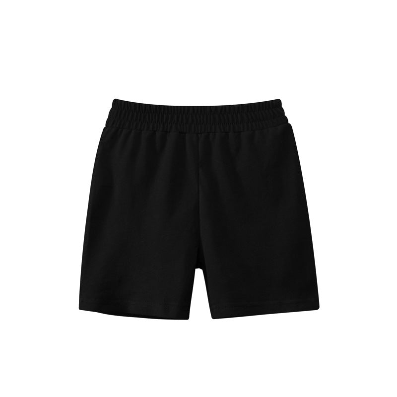 Baby Boy Solid Color Mid Pants In Summer