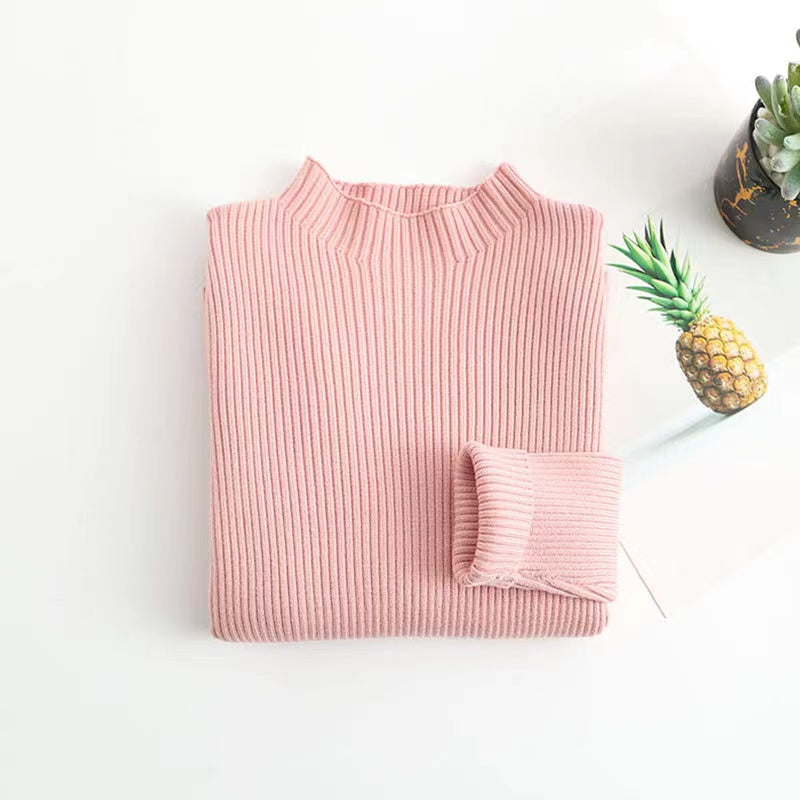 Kids Solid New Arrival Knit Sweater