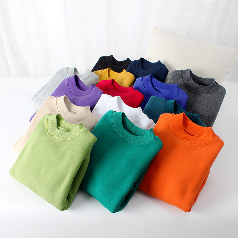 Baby Solid Color Thickened Autumn Basic Hoodies