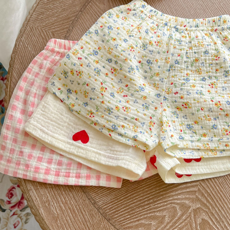 Baby Print Pattern T-Shirt Combo Shorts In Summer Sets