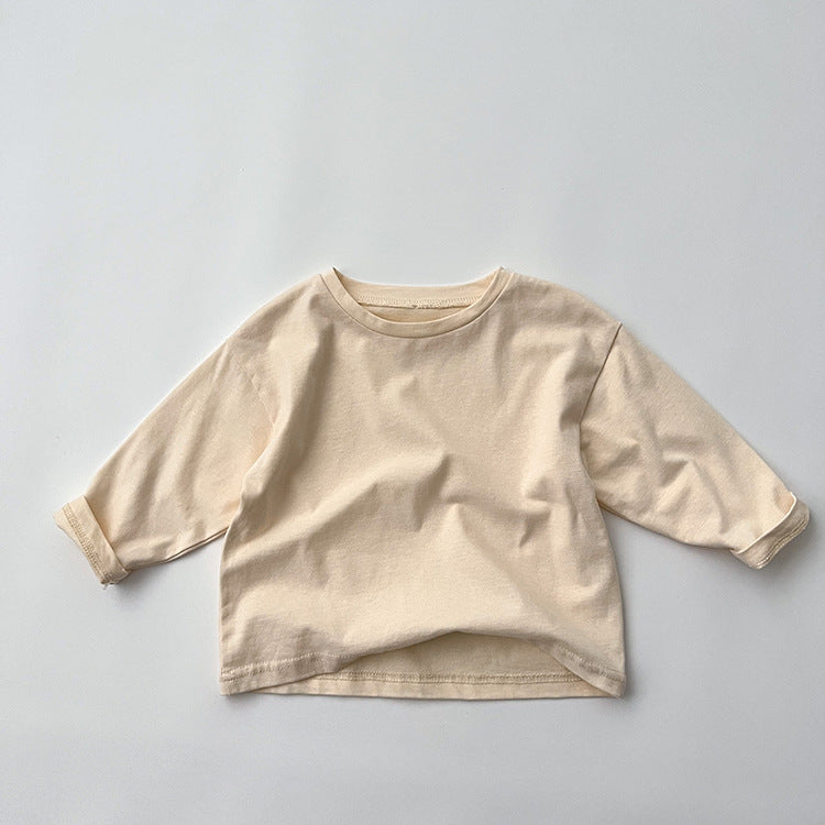 Baby Basic Style Various Color Soft Cotton Shirt