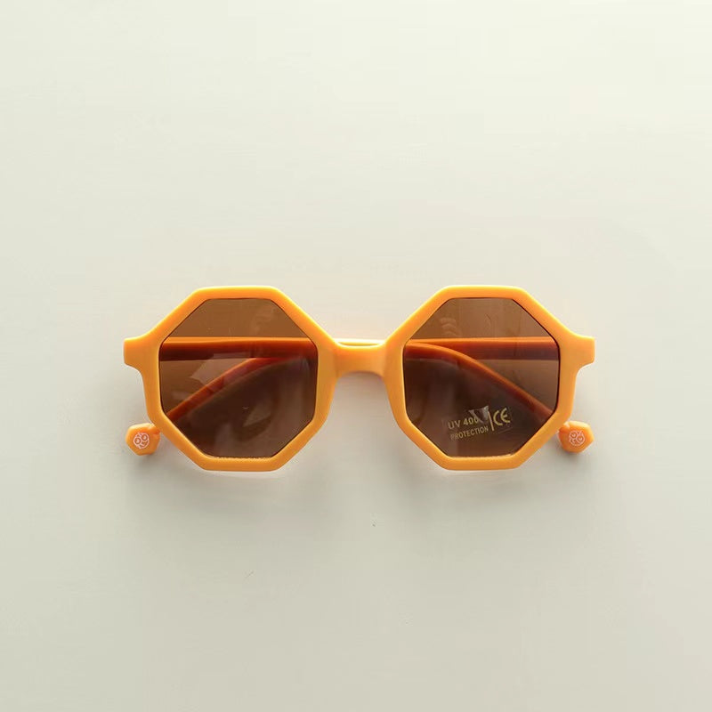 Kids Various Style Fashion Polygon Frame Sunglasses