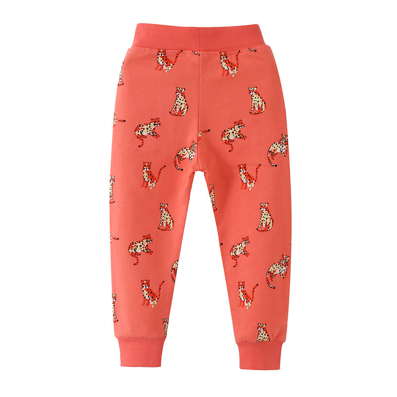 Baby Boy Cartoon Animal Pattern Soft Cotton Trousers