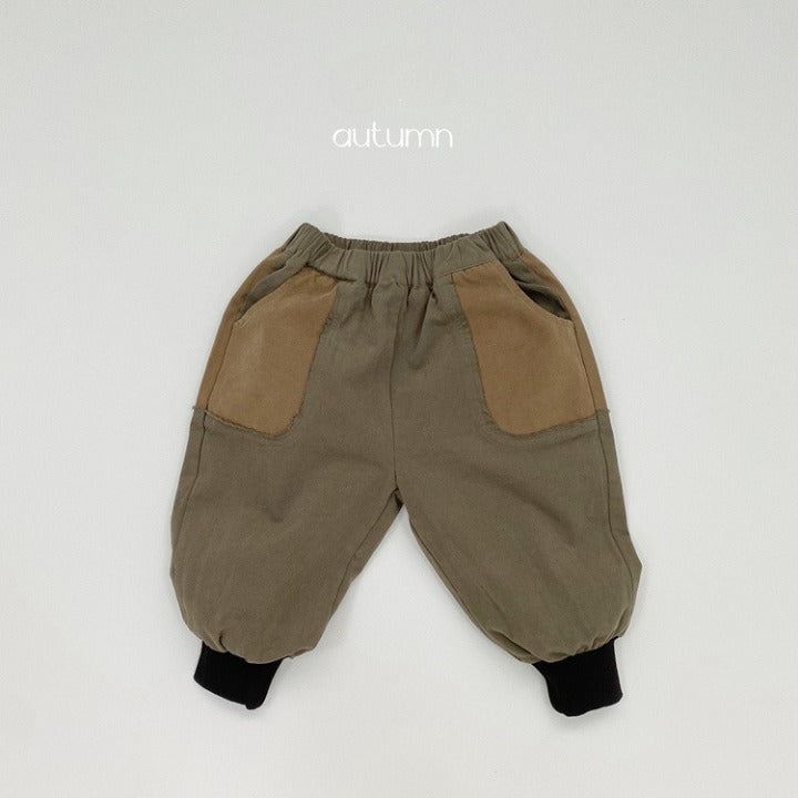 Baby Color Matching Pattern Lantern Trousers Casual Style Pants