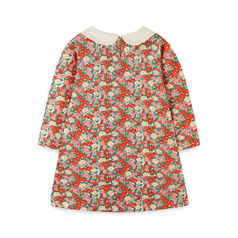 Girls’ European-American Style Peter Pan Collar Dress