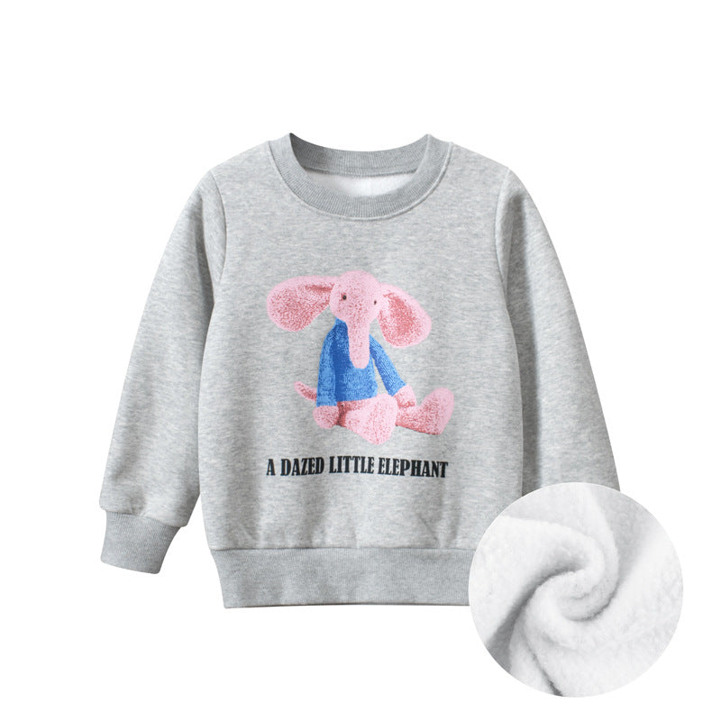 Baby Girl Cartoon Animal Graphic Quality Korean Style Hoodie