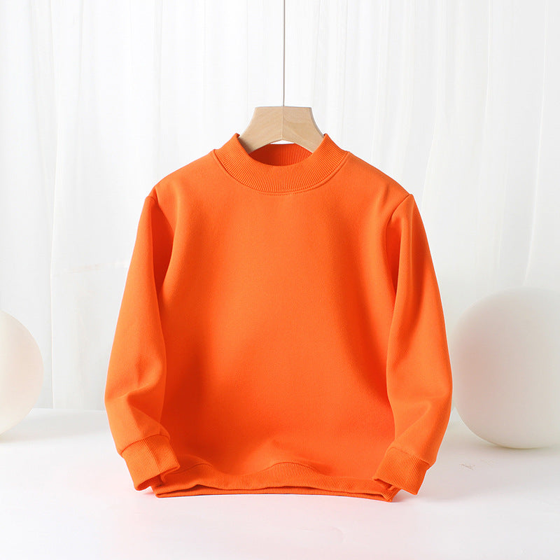 Baby Solid Color Thickened Autumn Basic Hoodies