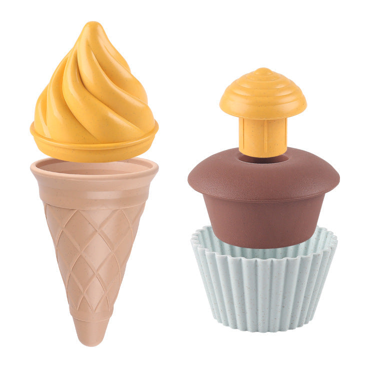 Children’s Wheat Straw DIY Replica Ice-Cream Molds Toys