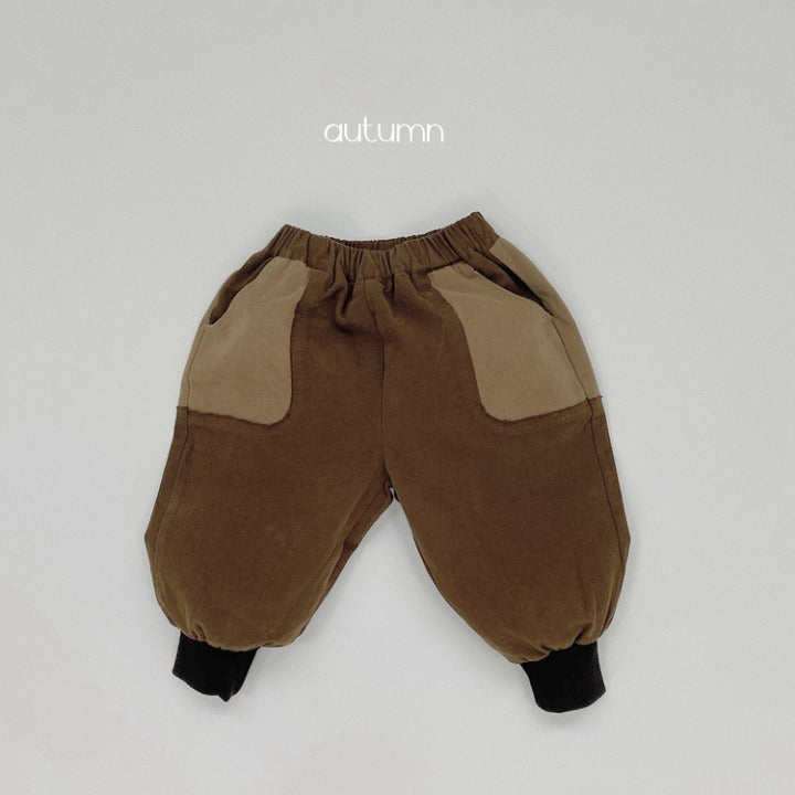 Baby Color Matching Pattern Lantern Trousers Casual Style Pants