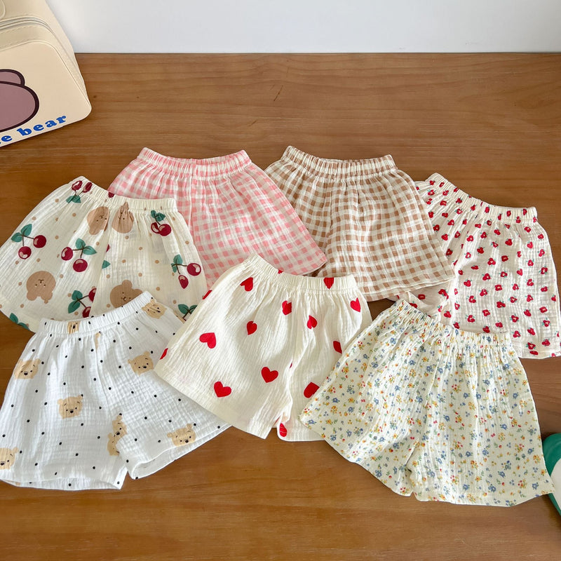 Baby Print Pattern T-Shirt Combo Shorts In Summer Sets