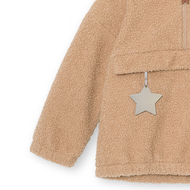 Kids Teddy Pattern Winter Hoodie Coat