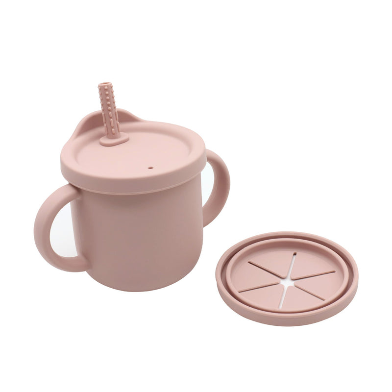 Baby Anti-Drop And Anti-Spill Binaural Learning Drinking Cup silicone