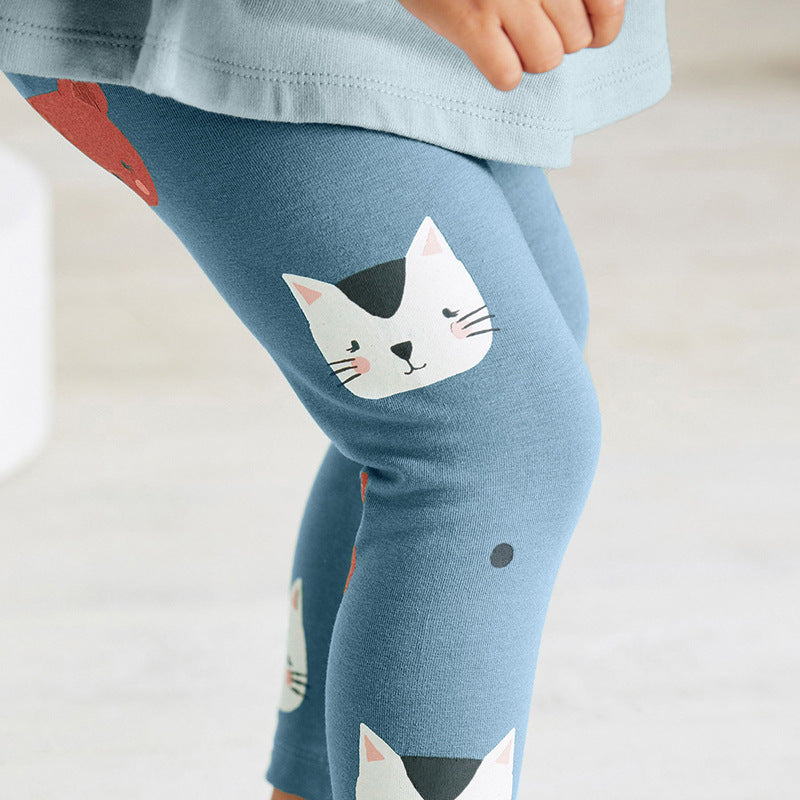 Cartoon Pattern Shirt Combo Leggings Sets