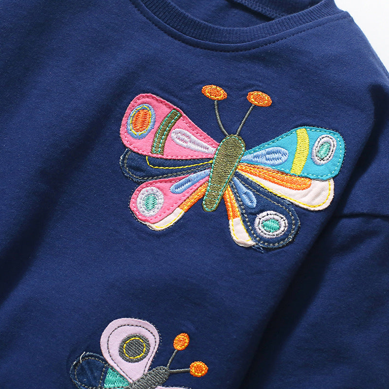 Butterfly Pattern Soft Cotton Autumn Hoodie