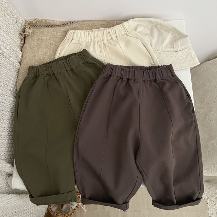 Baby Solid Color Spring Autumn Casual Fashion Carrot Pants