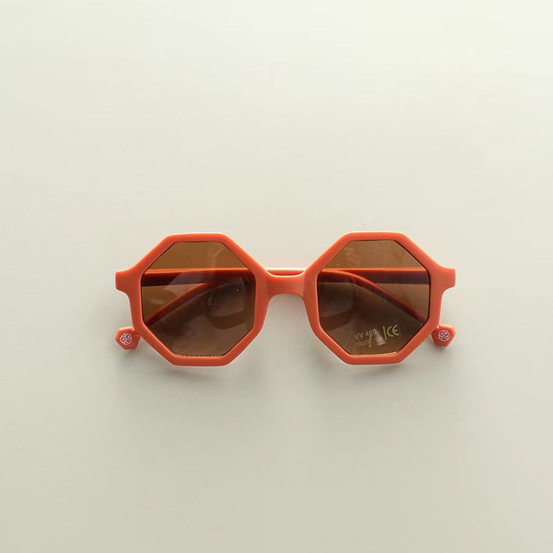 Kids Various Style Fashion Polygon Frame Sunglasses