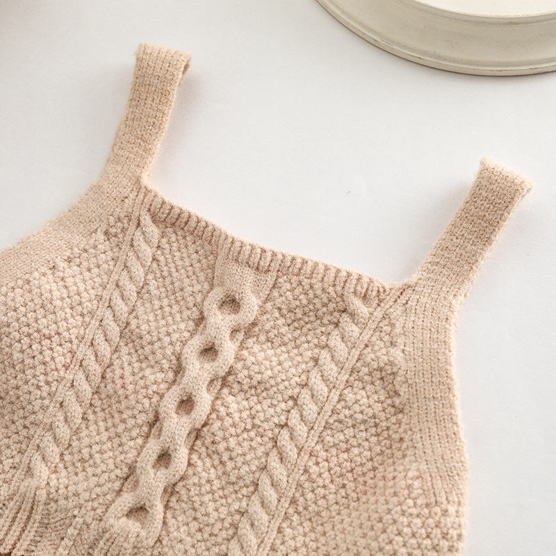 Baby Crochet Knitted Pattern Sleeveless Knitwear Vest