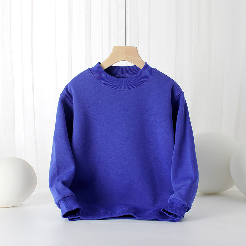 Baby Solid Color Thickened Autumn Basic Hoodies