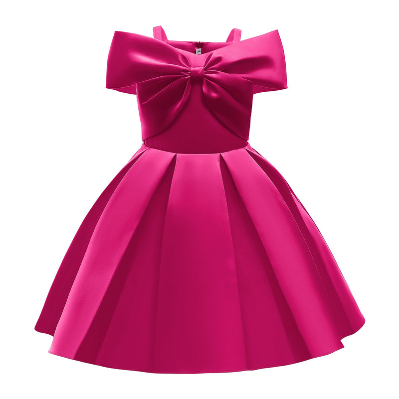 Baby Girl Solid Color Sling Princess Fashion Dress Children’s Formal Dress