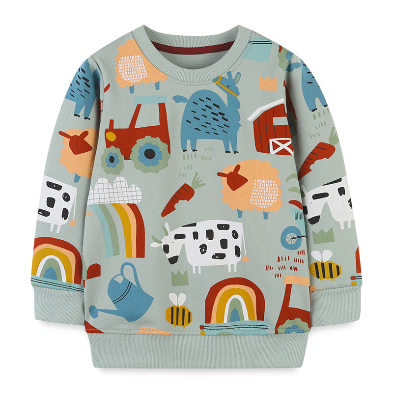 Baby Boy Cartoon Graphic Long Sleeve