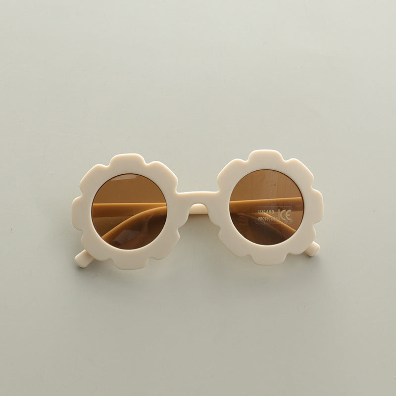 Kids Boy And Girl Flower Frame Shape Cute Fashion Sunglasses