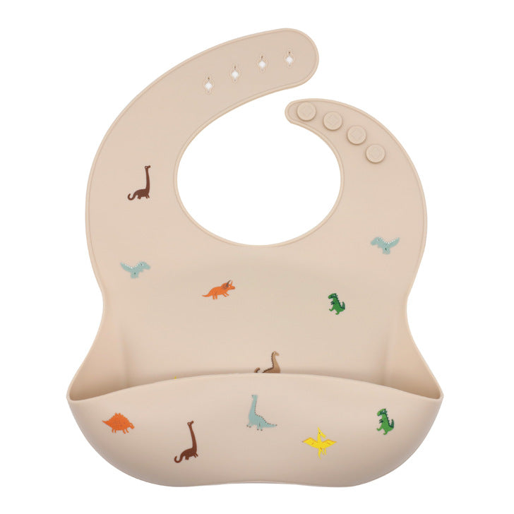 Baby Printed Pattern Food Grade Silicone Bibs