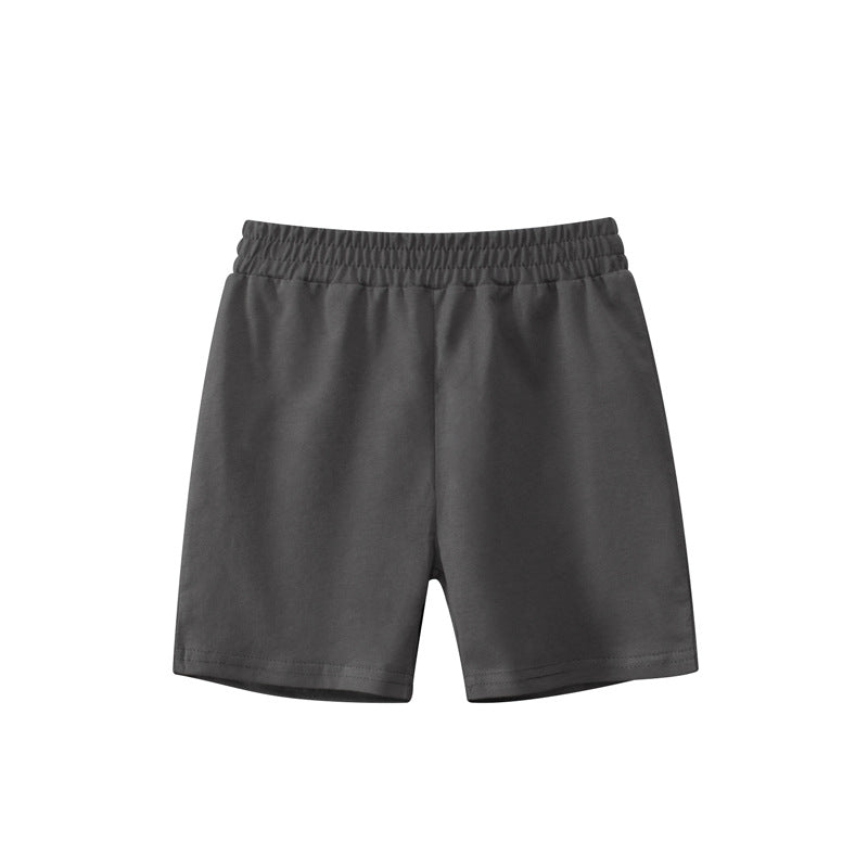 Baby Boy Solid Color Mid Pants In Summer