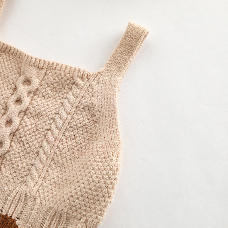 Baby Crochet Knitted Pattern Sleeveless Knitwear Vest