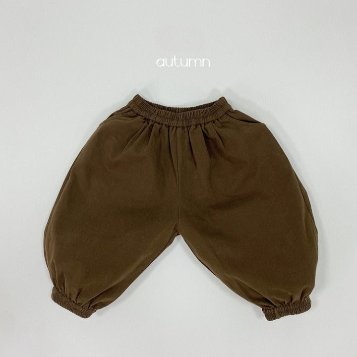 Baby Solid Color Basic Style Loose Comfy And Unisex Pants